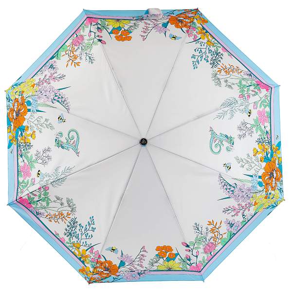 UFLR0023-9 Зонт жен. Fabretti, облегченный автомат, 3 сложения, 'эпонж Fabretti, Артикул: UFLR0023-9 фото №1