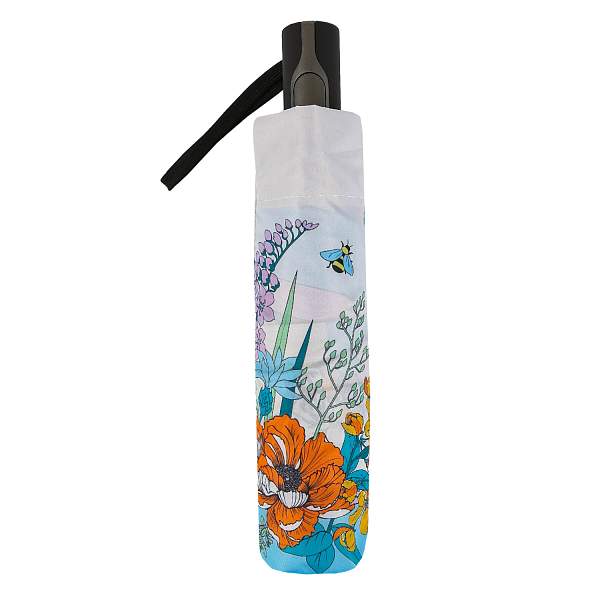 UFLR0023-9 Зонт жен. Fabretti, облегченный автомат, 3 сложения, 'эпонж Fabretti, Артикул: UFLR0023-9 фото №1