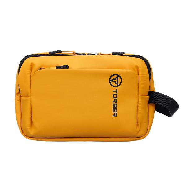 Несессер TORBER Mobi, желтый, полиэстер 900D с PU покрытием, 27 х 18 х 6 см T1809-TBY Torber, Артикул: T1809-TBY фото №1