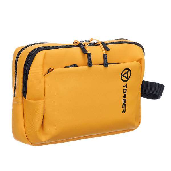 Несессер TORBER Mobi, желтый, полиэстер 900D с PU покрытием, 27 х 18 х 6 см T1809-TBY Torber, Артикул: T1809-TBY фото №1