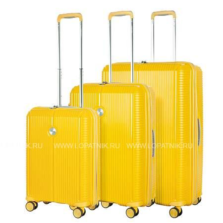 комплект чемоданов жёлтый verage gm19006w 19/24/28 yellow Verage