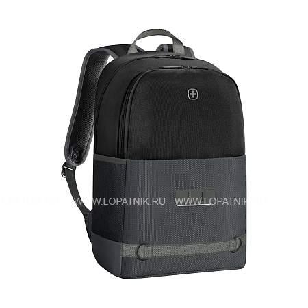 рюкзак wenger tyon 15.6", антрацит/черный, переработанный пэт/полиэстер, 32х18х48 см, 23 л. 653182 Wenger