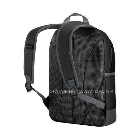рюкзак wenger tyon 15.6", антрацит/черный, переработанный пэт/полиэстер, 32х18х48 см, 23 л. 653182 Wenger