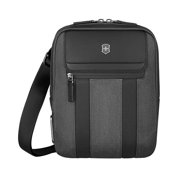 Сумка через плечо VICTORINOX Architecture Urban 2 Crossbody Bag,серый, полиэстер/кожа, 9x22x28 см,6л 612668 Victorinox, Артикул: 612668 фото №1