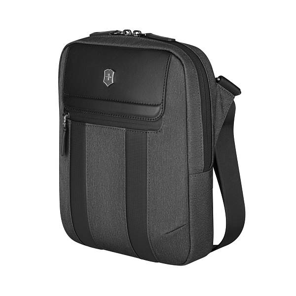 Сумка через плечо VICTORINOX Architecture Urban 2 Crossbody Bag,серый, полиэстер/кожа, 9x22x28 см,6л 612668 Victorinox, Артикул: 612668 фото №1