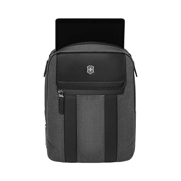Сумка через плечо VICTORINOX Architecture Urban 2 Crossbody Bag,серый, полиэстер/кожа, 9x22x28 см,6л 612668 Victorinox, Артикул: 612668 фото №1