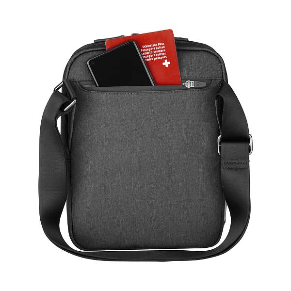 Сумка через плечо VICTORINOX Architecture Urban 2 Crossbody Bag,серый, полиэстер/кожа, 9x22x28 см,6л 612668 Victorinox, Артикул: 612668 фото №1
