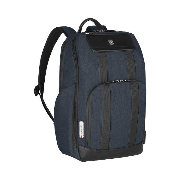 Рюкзак VICTORINOX Architecture Urban 2 Deluxe Backpack 15”, синий, полиэстер/кожа, 31x23x46 см, 23 л 612669 Victorinox, Артикул: 612669 фото №1