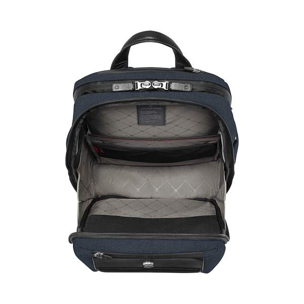 Рюкзак VICTORINOX Architecture Urban 2 Deluxe Backpack 15”, синий, полиэстер/кожа, 31x23x46 см, 23 л 612669 Victorinox, Артикул: 612669 фото №1