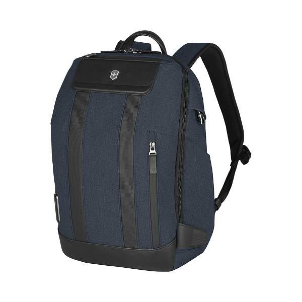 Рюкзак VICTORINOX Architecture Urban2 City Backpack 14'', синий, полиэстер / кожа, 30x19x42 см, 17 л 612670 Victorinox, Артикул: 612670 фото №1