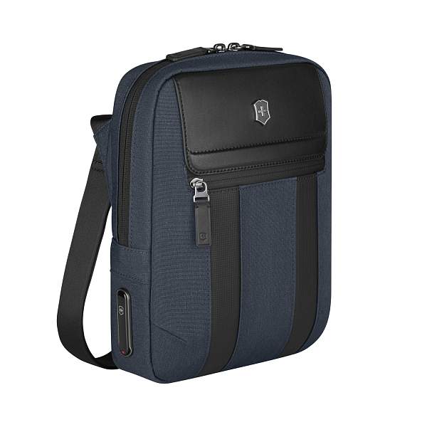 Сумка через плечо VICTORINOX Architecture Urban 2 Crossbody Bag,синий, полиэстер/кожа, 9x22x28 см,6л 612675 Victorinox, Артикул: 612675 фото №1