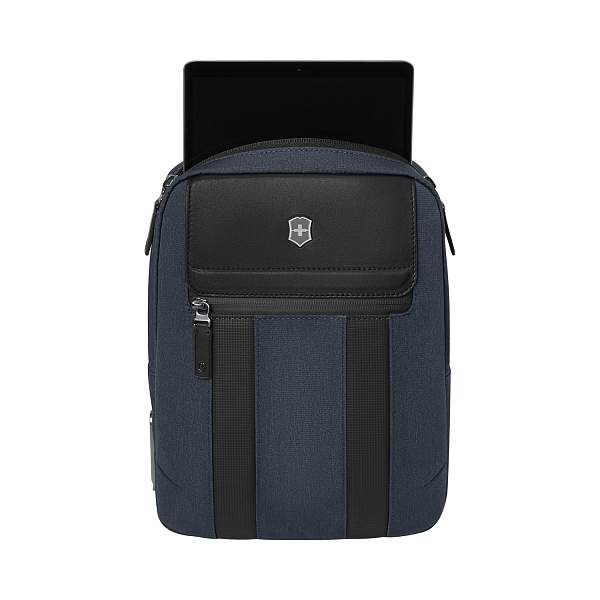 Сумка через плечо VICTORINOX Architecture Urban 2 Crossbody Bag,синий, полиэстер/кожа, 9x22x28 см,6л 612675 Victorinox, Артикул: 612675 фото №1