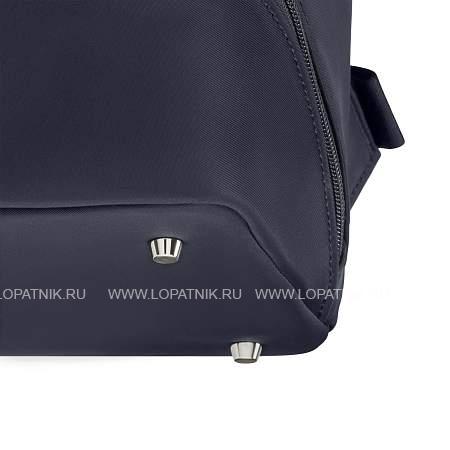 рюкзак victorinox victoria signature deluxe backpack, синий, нейлон/кожа, 32x18x39 см 612202 Victorinox
