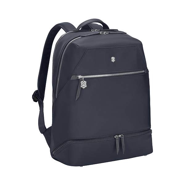 Рюкзак VICTORINOX Victoria Signature Deluxe Backpack, синий, нейлон/кожа, 32x18x39 см 612202 Victorinox, Артикул: 612202 фото №1