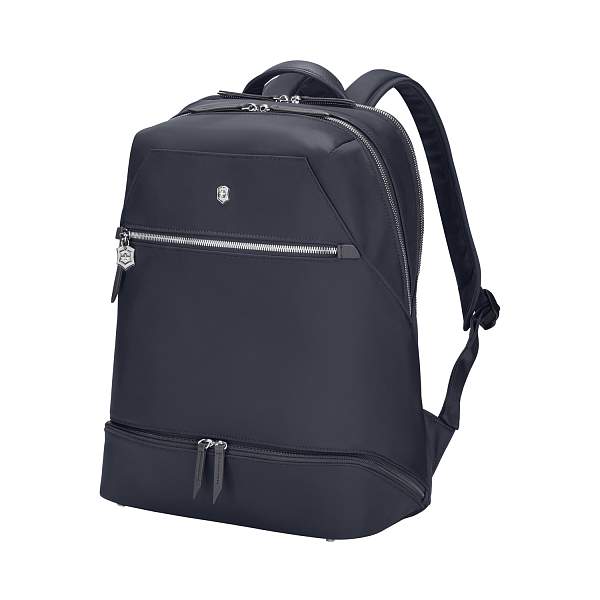 Рюкзак VICTORINOX Victoria Signature Deluxe Backpack, синий, нейлон/кожа, 32x18x39 см 612202 Victorinox, Артикул: 612202 фото №1