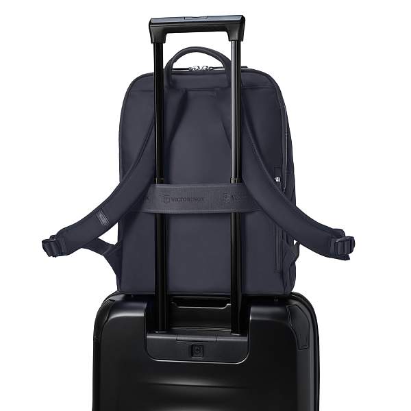 Рюкзак VICTORINOX Victoria Signature Deluxe Backpack, синий, нейлон/кожа, 32x18x39 см 612202 Victorinox, Артикул: 612202 фото №1