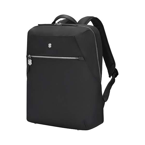 Рюкзак VICTORINOX Victoria Signature Compact Backpack, черный, нейлон/кожа, 30x16x38 см 612203 Victorinox, Артикул: 612203 фото №1