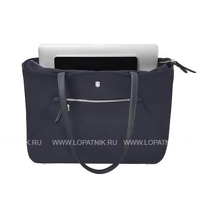 сумка victorinox victoria signature tote, синяя, нейлон/кожа, 51x15x30 см, 19 л 612206 Victorinox