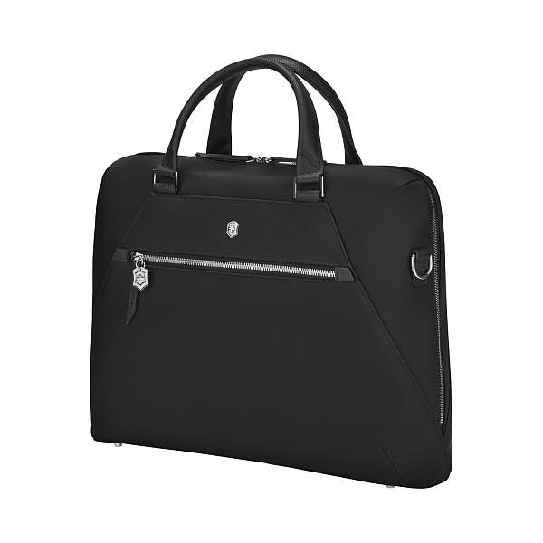 Портфель VICTORINOX Victoria Signature Briefcase, черный, нейлон/кожа, 42x13x30 см, 13 л 612209 Victorinox, Артикул: 612209 фото №1
