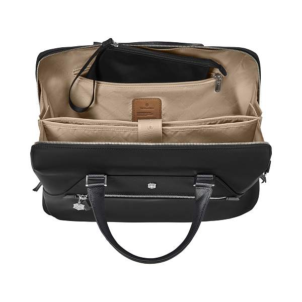 Портфель VICTORINOX Victoria Signature Briefcase, черный, нейлон/кожа, 42x13x30 см, 13 л 612209 Victorinox, Артикул: 612209 фото №1