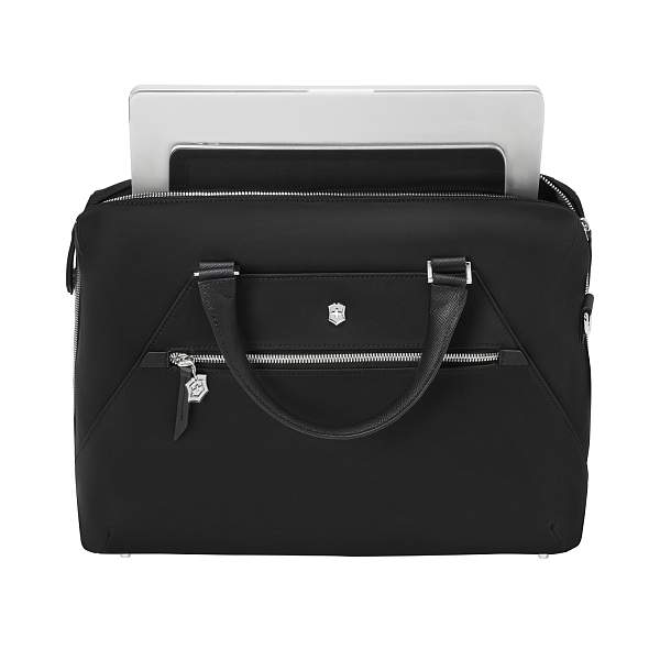 Портфель VICTORINOX Victoria Signature Briefcase, черный, нейлон/кожа, 42x13x30 см, 13 л 612209 Victorinox, Артикул: 612209 фото №1