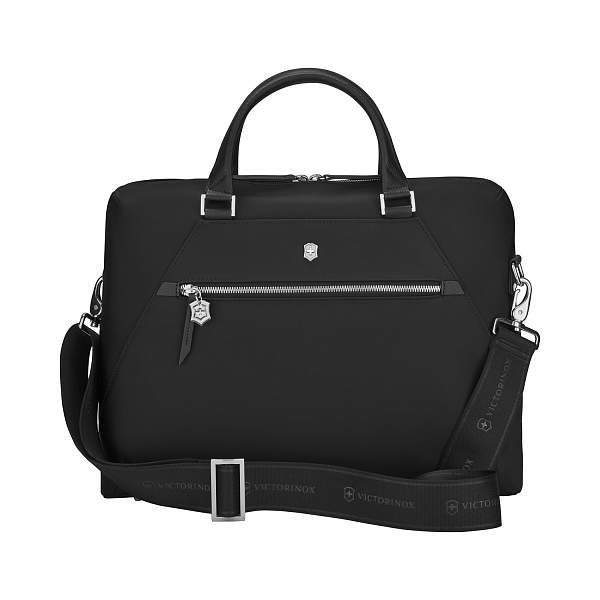Портфель VICTORINOX Victoria Signature Briefcase, черный, нейлон/кожа, 42x13x30 см, 13 л 612209 Victorinox, Артикул: 612209 фото №1