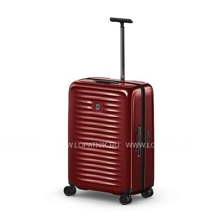 чемодан victorinox airox, красный, 100% поликарбонат makrolon, 46x29x69 см, 74 л 612507 Victorinox