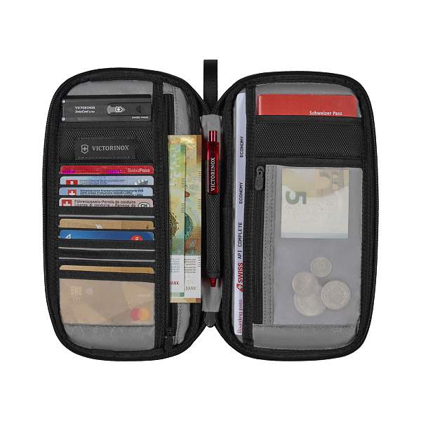 Органайзер VICTORINOX TA 5.0 Travel Organizer с RFID защитой, чёрный, нейлон, 13x3x26 см 610597 Victorinox, Артикул: 610597 фото №1
