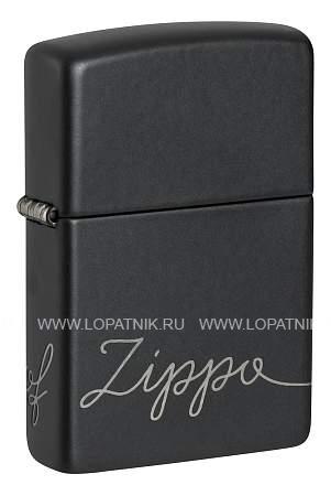 зажигалка zippo classic с покрытием black matte, латунь/сталь, черная, матовая, 38x13x57 мм 48979 Zippo