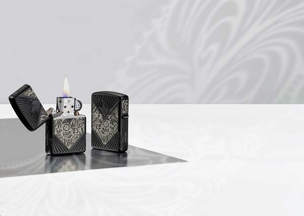 Зажигалка ZIPPO Armor® с покрытием Black Matte, латунь/сталь, чёрная, матовая, 38x13x57 мм 46025 Zippo, Артикул: 46025 фото №1