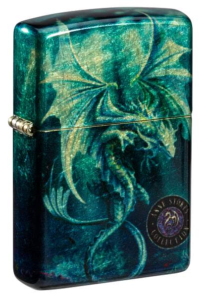 Зажигалка ZIPPO Anne Stokes с покрытием 540 Tumbled Brass, латунь/сталь, разноцветная, 38x13x57 мм 48986 Zippo, Артикул: 48986 фото №1