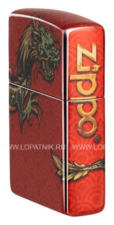 зажигалка zippo dragon design с покрытием 540 tumbled brass, латунь/сталь, разноцветная, 38x13x57 мм 48513 Zippo