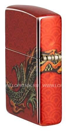 зажигалка zippo dragon design с покрытием 540 tumbled brass, латунь/сталь, разноцветная, 38x13x57 мм 48513 Zippo
