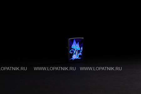 зажигалка zippo counter culture с покрытием black light, латунь/сталь, черная,матовая 38x13x57 мм 48386 Zippo