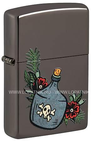 зажигалка zippo moonshine jug с покрытием black ice®, латунь/сталь, черная, 38x13x57 мм 48409 Zippo