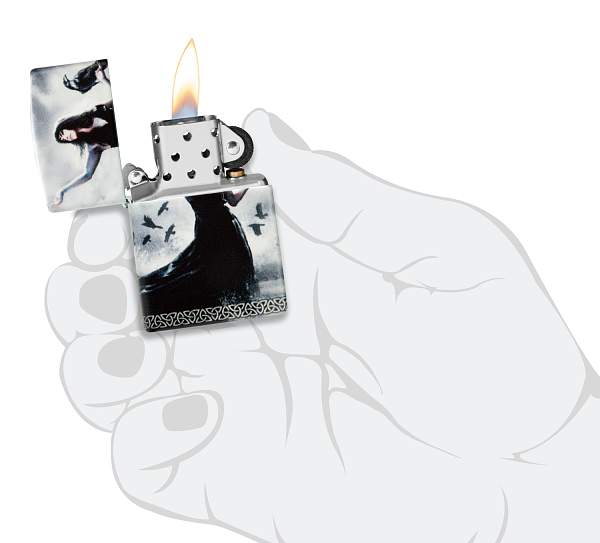 Зажигалка ZIPPO Mazzi® с покрытием 540 Matte, латунь/сталь, белая, 38x13x57 мм 48969 Zippo, Артикул: 48969 фото №1