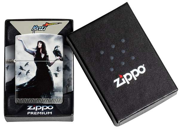 Зажигалка ZIPPO Mazzi® с покрытием 540 Matte, латунь/сталь, белая, 38x13x57 мм 48969 Zippo, Артикул: 48969 фото №1