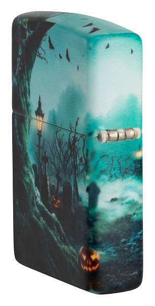 Зажигалка ZIPPO Graveyard с покрытием 540 Matte, латунь/сталь, разноцветная, 38x13x57 мм 48389 Zippo, Артикул: 48389 фото №1