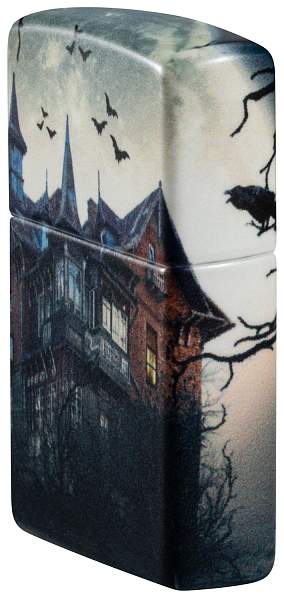 Зажигалка ZIPPO Horror House с покрытием 540 Matte, латунь/сталь, белая, 38x13x57 мм 48922 Zippo, Артикул: 48922 фото №1