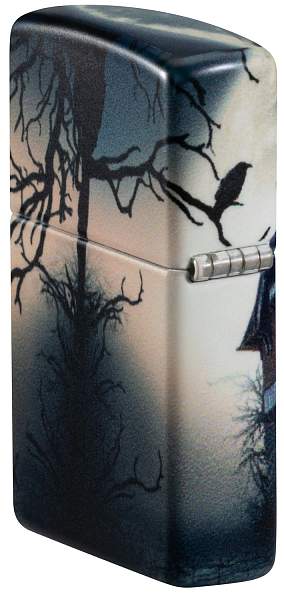 Зажигалка ZIPPO Horror House с покрытием 540 Matte, латунь/сталь, белая, 38x13x57 мм 48922 Zippo, Артикул: 48922 фото №1