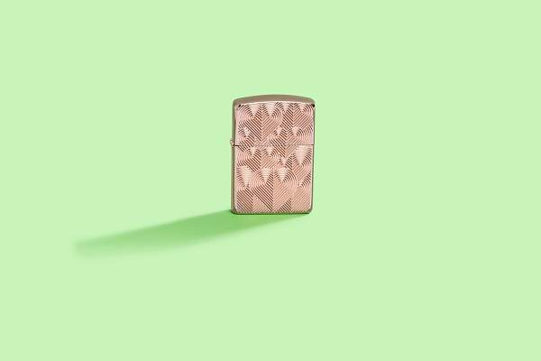 Зажигалка ZIPPO Armor® Hearts с покрытием Rose Gold, латунь/сталь, розовое золото, 38x13x57 мм 48919 Zippo, Артикул: 48919 фото №1