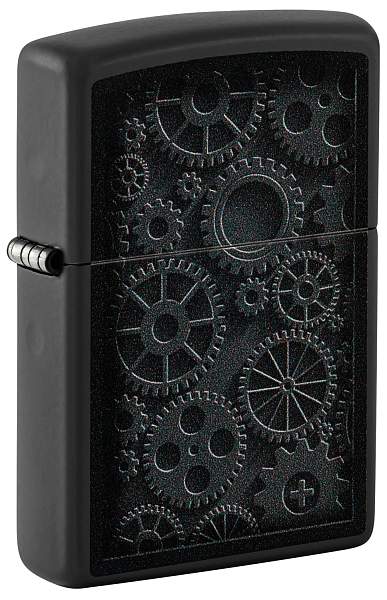 Зажигалка ZIPPO Steampunk с покрытием Black Matte, латунь/сталь, черная, матовая, 38x13x57 мм 48999 Zippo, Артикул: 48999 фото №1