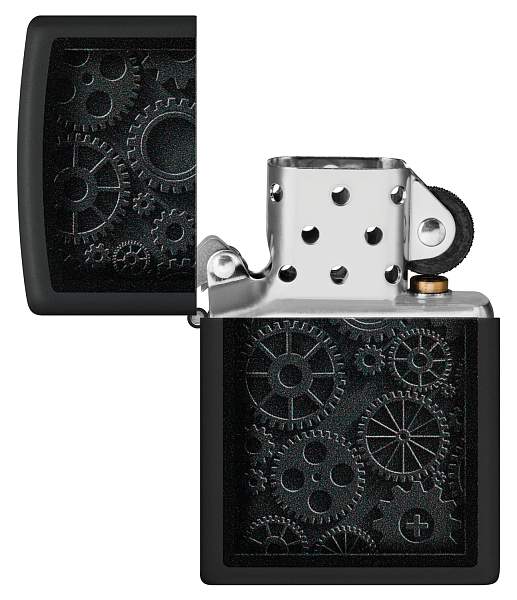 Зажигалка ZIPPO Steampunk с покрытием Black Matte, латунь/сталь, черная, матовая, 38x13x57 мм 48999 Zippo, Артикул: 48999 фото №1