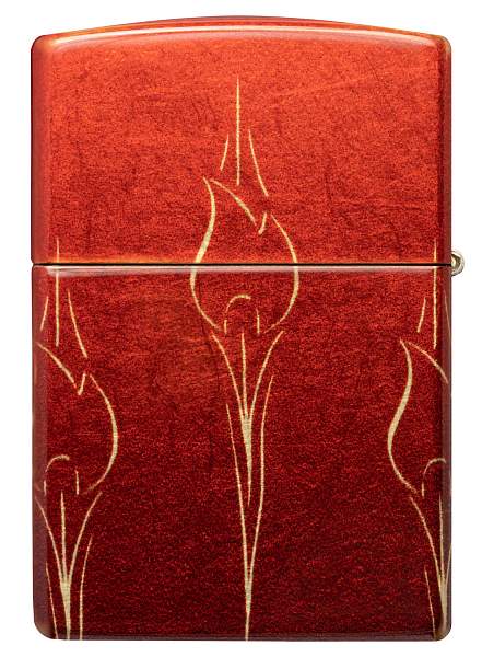 Зажигалка ZIPPO Ombre Flames с покрытием 540 Tumbled Brass, латунь/сталь, разноцветная, 38x13x57 мм 48510 Zippo, Артикул: 48510 фото №1
