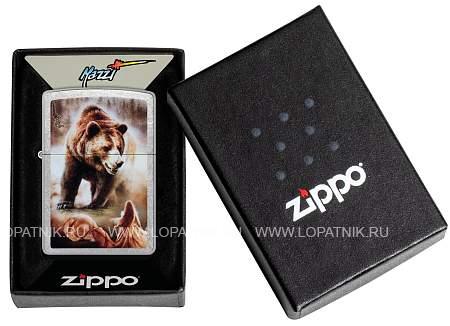 зажигалка zippo mazzi® с покрытием street chrome, латунь/сталь, серебристая, 38x13x57 мм 48330 Zippo
