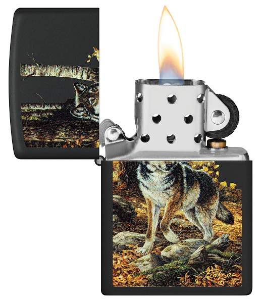 Зажигалка ZIPPO Linda Picken с покрытием Black Matte, латунь/сталь, черная, матовая, 38x13x57 мм 48970 Zippo, Артикул: 48970 фото №1