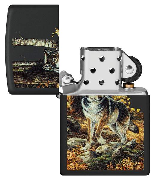 Зажигалка ZIPPO Linda Picken с покрытием Black Matte, латунь/сталь, черная, матовая, 38x13x57 мм 48970 Zippo, Артикул: 48970 фото №1