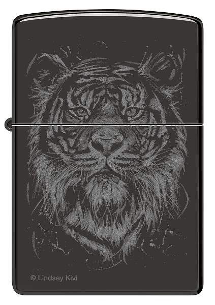 Зажигалка ZIPPO Big Cat с покрытием High Polish Black, латунь/сталь, черная, глянцевая, 38x13x57 мм 48935 Zippo, Артикул: 48935 фото №1
