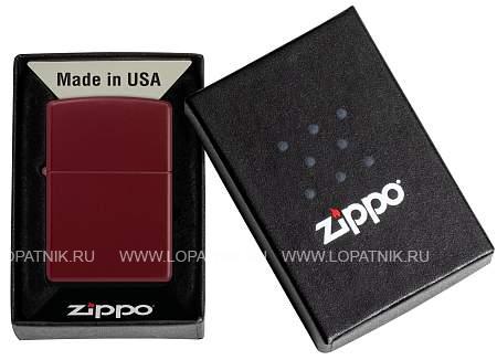 зажигалка zippo classic с покрытием merlot, латунь/сталь, бордовая, глянцевая, 38x13x57 мм 46021 Zippo