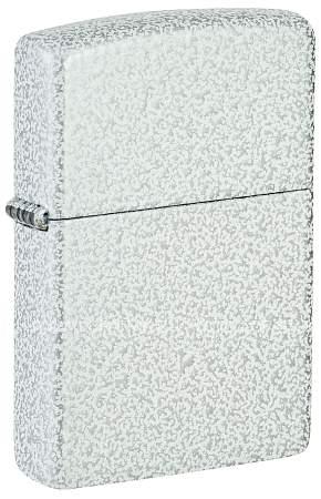 зажигалка zippo classic с покрытием glacier, латунь/сталь, белая, матовая, 38x13x57 мм 46020 Zippo